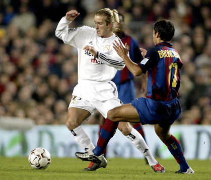 David Beckham, Madrid och Giovanni van Bronkhorst, Barcelona