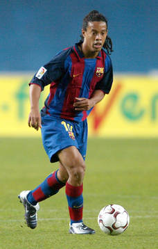 Fotboll, La Liga (Spansk Liga) RONALDINHO,  Barcelona