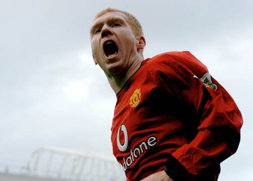 Paul Scholes, Manchester United, jubel