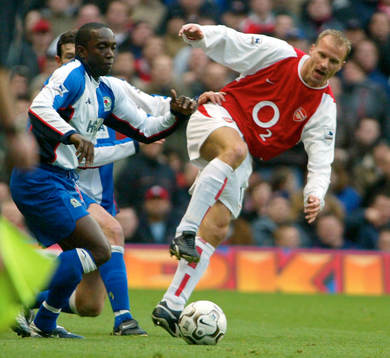 Dwight Yorke och Dennis Bergkamp