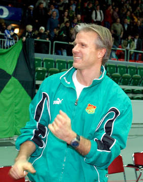 Tränare Roland Nilsson var glad