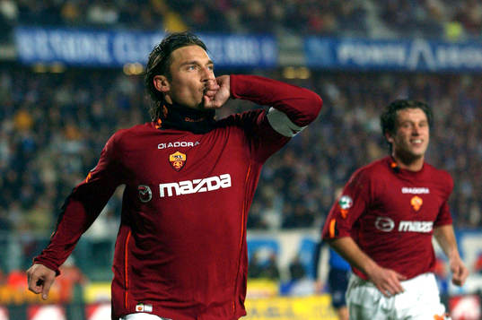 Totti, Roma (Jubel)