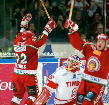 Kimmo Kapanen, målvakt, Timrå. Jubel, Frölunda
