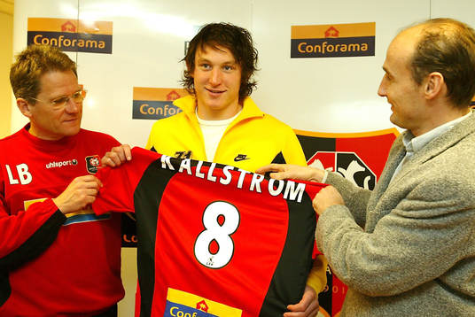 Laszlo BOLONI (coach),  Kim Källström och Pierre DREOSSI