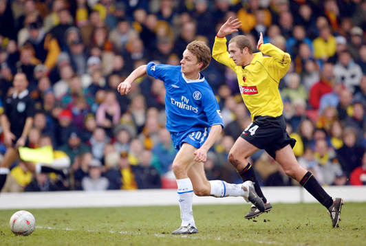 Jesper Gronkjaer, Chelsea fälls av Watford's Jack Smith
