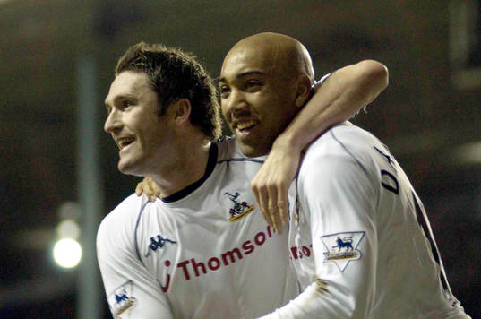 Stephane Dalmat jublar med Spurs