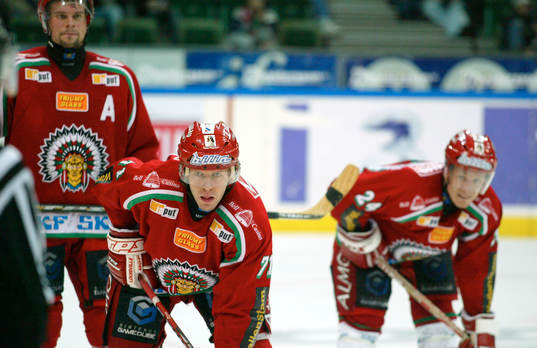 Tomi Kallio, Niklas Andersson och Ronnie Sundin, Frölunda