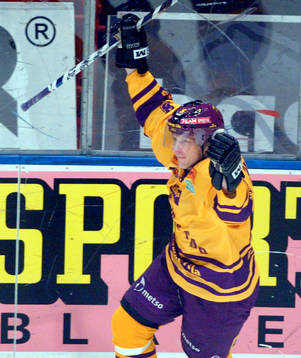 Hannes Hyvönen, Färjestad. Jubel