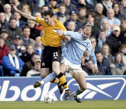 Blackburn's Brett Emerton och Manchester City's Antoine