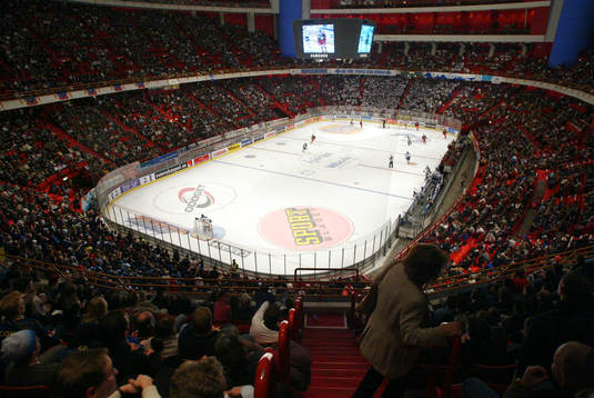 Översiktsbild. Globen, arena, hockeyrink