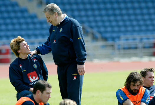 Tommy Söderberg, förbundskapten  och Christian Järdler