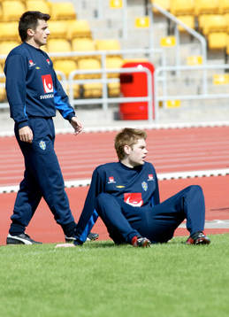 Eldin Karisik och Johan Andersson, skadade