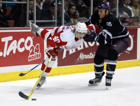 Anaheim - Detroit: Henrik Zetterberg, Detroit och Kurt