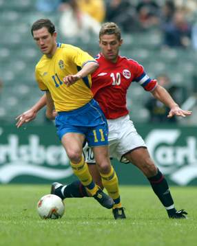 0-3 förlust för Sverige. Martin Eriksson, debut, Harald