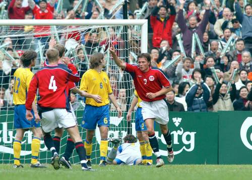 0-1, jubel av Frode Johnsen, Norge
