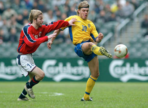 0-3 förlust för Sverige. Johan Arneng, Sverige och Karl