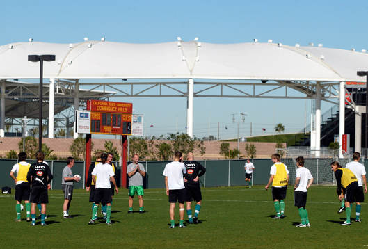 Hammarby tränar vid Home Depot Center