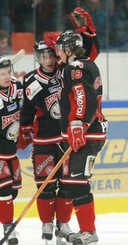 Franz Nielsen, Malmö, jublar med Juha Riihijärvi och