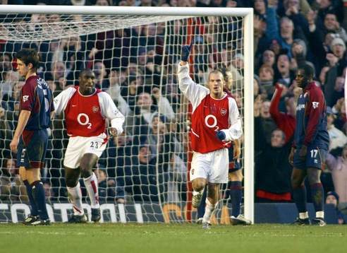 Fredrik  Ljungberg, Arsenal, jubel