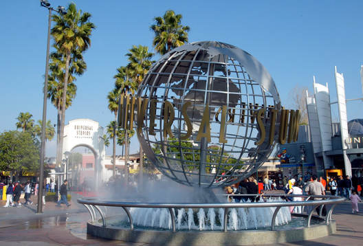 Universal Studios i Hollywood. Filmstad, turist