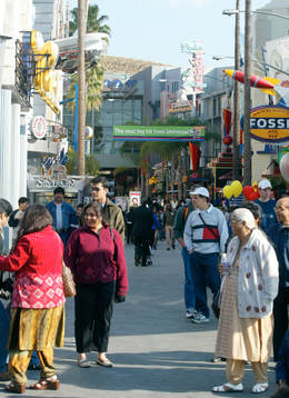 Universal Studios i Hollywood. Filmstad, turist