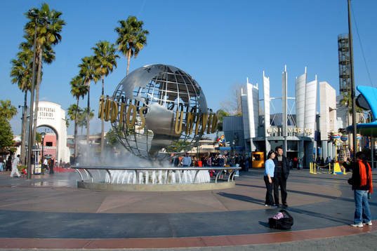 Universal Studios i Hollywood. Filmstad, turist