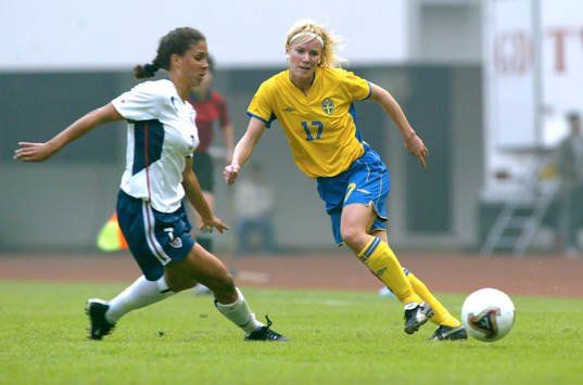 Förlust med 0-3  för Sverige. Anna Sjöström, Sverige