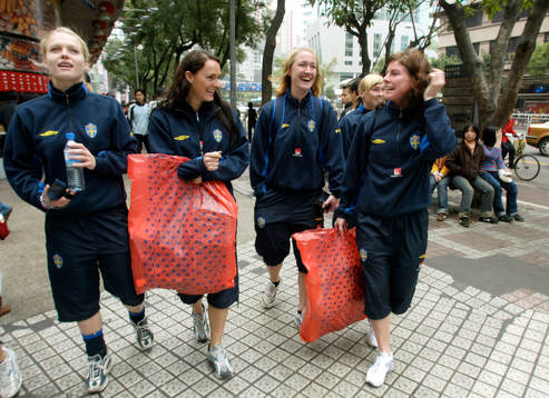 Elin Ekblom, Salina Olsson, Anna-Maria Eriksson och Malin