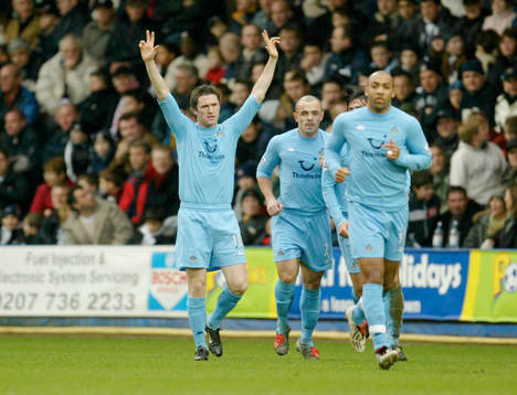 Tottenham's Robbie Keane jubel