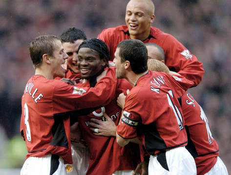 Louis Saha, Manchester U jubel