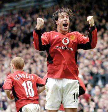 Ruud Van Nistelrooy jubel