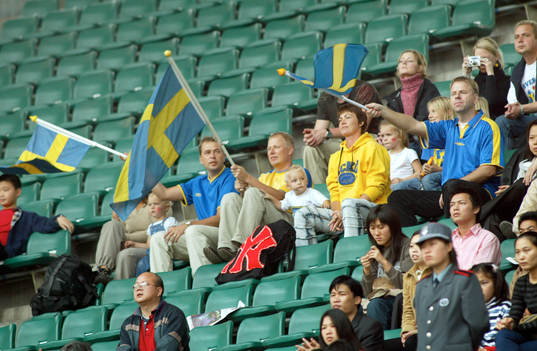 Fotboll, Sverige, dam, landslag, fyra nationers i Kina,