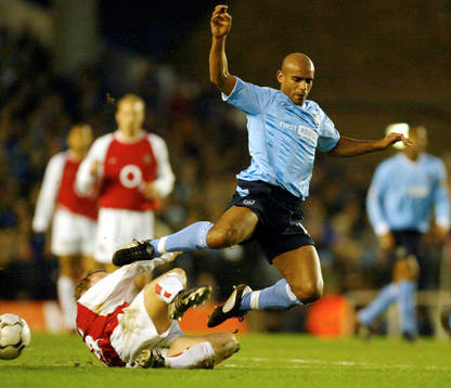 Arsenal's Ray Parlour och Manchester City's Trevor Sinclair