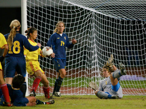 Fotboll, Sverige, dam, landslag, fyrnationsturnering i