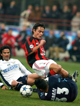 COUTO och SERENI, Lazio och Filippo INZAGHI, Milan