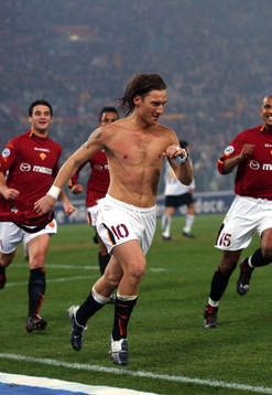 Totti, Roma, bar överkropp