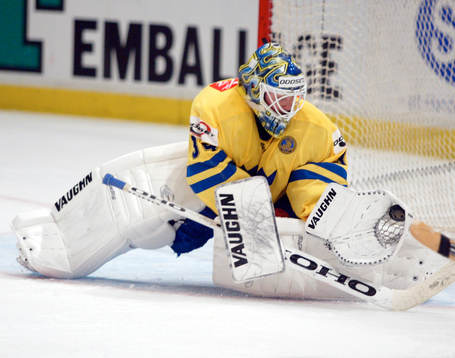 Daniel Henriksson, målvakt, Sverige storspelade och höll