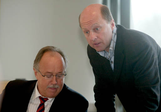 Ordförande Sten-Inge Fredin och operative chefen Kjell