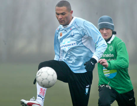 Fotboll, Malmö FF,  träningsmatch