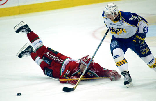Magnus Kahnberg, Frölunda och Per-Åge Skröder, HV71
