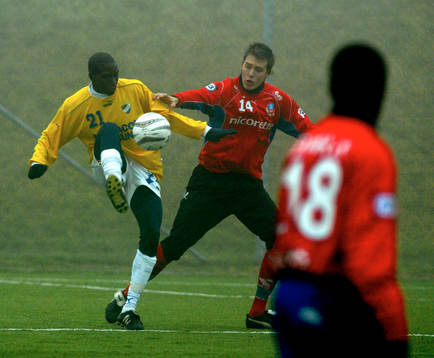 Modou Jagne, IFK Malmö och Andreas Granqvist, Helsingborg