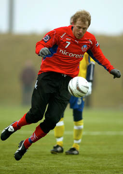Gustav Andersson, Helsingborg, som alltid målfarlig