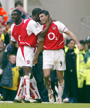 Jose Antonio Reyes, Arsenal. Jubel, glädje
