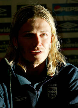 David Beckham, England. Porträtt