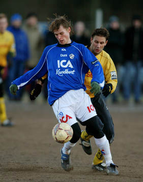 Markus Rosenberg, Halmstad och Jari Ilola, Elfsborg