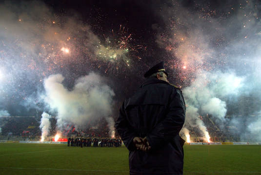 Stämningen var hög på Qemal Stafa Stadion