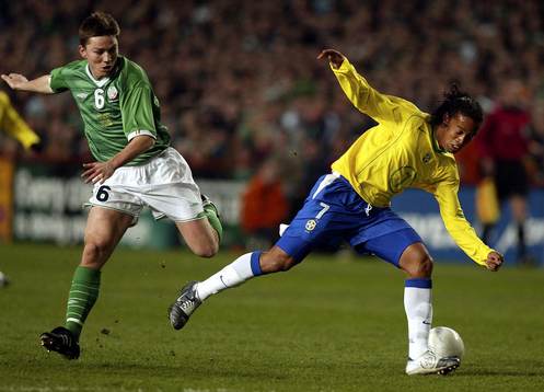 Matt Holland, Irland och  Ronaldinio, Brasilien