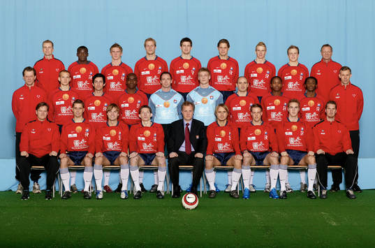 19 Fotboll, Allsvenskan, Lagbild, Örgryte, Bakre raden