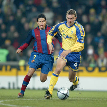 Javier Saviola, Barcelona och Per Nielsen, Bröndby