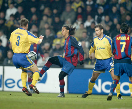 Ronaldinho, Barcelona och Andreas Jakobsson, Bröndby
